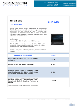 € 445,00 - Serenissima Informatica SpA