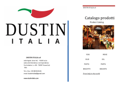Catalogo Food - Dustin Italia srl