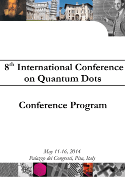 8th International Conference on Quantum Dots