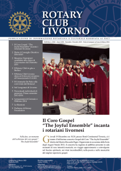 Il Coro Gospel - Rotary Club Livorno