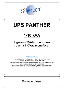 UPS PANTHER - Sinercom S.r.l.