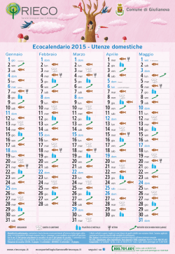 Giulianova Eco-calendario 2015 Utenze domestiche