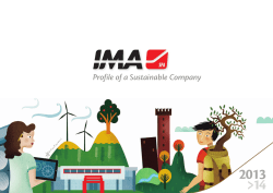 Profilo di Sostenibilità IMA 2013-2014