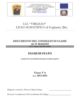 I.I.S. “VIRGILIO” LICEO SCIENTIFICO di Foglianise (Bn)