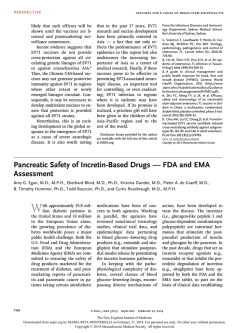 Pancreatic Safety of Incretin-Based Drugs — FDA and EMA
