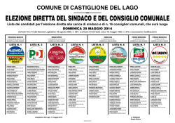 Manifesto Elettorale Comunali2014