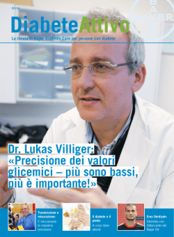 Dr. Lukas Villiger: «Precisione dei valori glicemici – più sono bassi