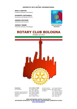 NOT. 25 TREBBI - Rotary Club Bologna