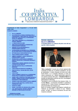 notiziario marzo 2014 - Confcooperative Lombardia