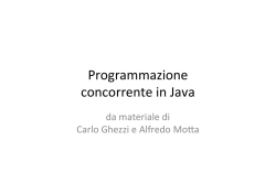 Programmazione concorrente in Java
