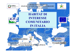 HABITAT DI INTERESSE COMUNITARIO IN ITALIA ITALIA