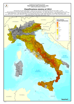 Mappa classificazione sismica in pdf