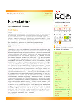 NewsLetter - CNR-ISC
