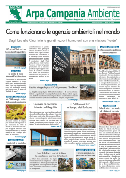 Magazine Arpa Campania Ambiente n. 13 del 15 luglio 2014