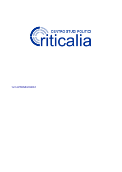 Brochure Centro Studi Politici Criticalia 2014