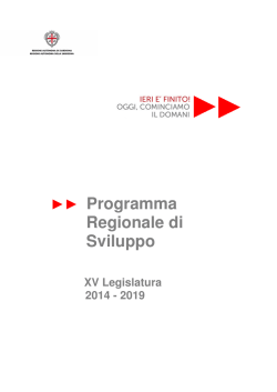Programma Regionale di Sviluppo 2014/2019