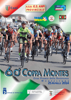 Coppa Montes 2014 - Associazione Ciclistica Pieris