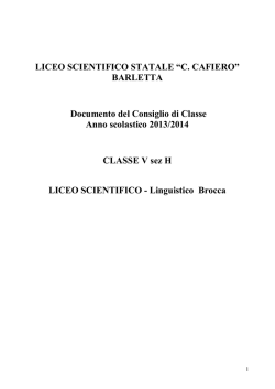 5H - Liceo Scientifico Statale Carlo Cafiero