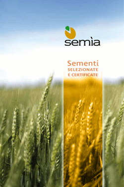 catalogo semia 2014 - Sementi selezionate e certificate