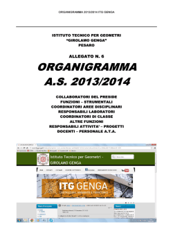 ORGANIGRAMMA A.S. 2013/2014