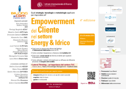 Empowerment del Cliente - Istituto Internazionale di Ricerca