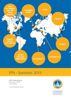 FPA - Summer 2015 - UCSC International