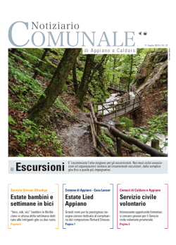 Escursioni - Gemeindeblatt von Eppan und Kaltern