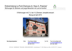 Erstvermietung La Punt-Chamues-ch, Haus A