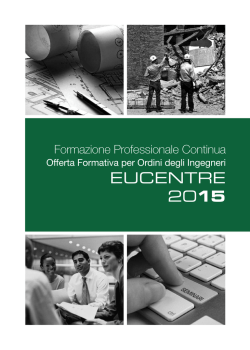 EUCENTRE 2015 - Ordine degli Ingegneri della Provincia di Perugia