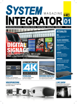 DIGITAL SIGNAGE - System Integrator Magazine