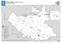 SOUTH SUDAN: UNHCR Presence