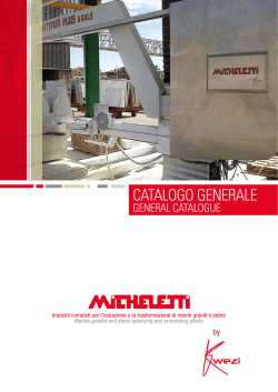 CATALOGO GENERALE - Micheletti Macchine