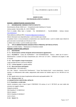Prot. CFI-0033611-I del 02.12.2014