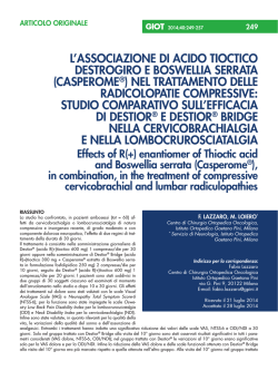 full text - pdf document - Giornale Italiano di Ortopedia e