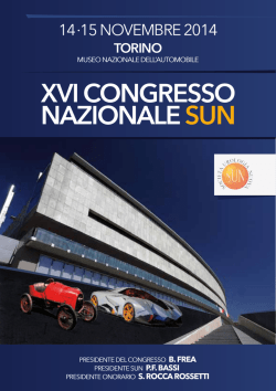 XVI CONGRESSO NAZIONALE SUN