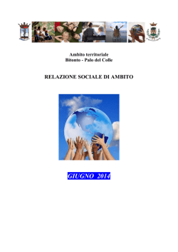 Relazione 2013 - Comune di Bitonto