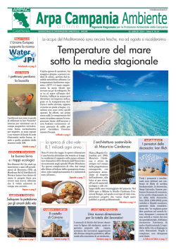 Magazine Arpa Campania Ambiente n. 14 del 31 luglio 2014