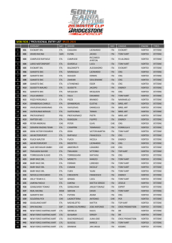 mini rok / provisional entry list 09.02.2015