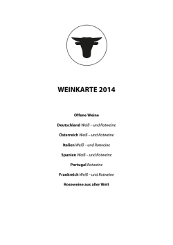 Weinkarte - Goldener Ochse Esslingen – Restaurant am Schlachthof