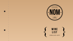 NOM added Wine List! to print
