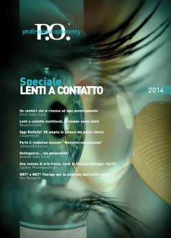 Speciale LENTI A CONTATTO - PO Professional Optometry
