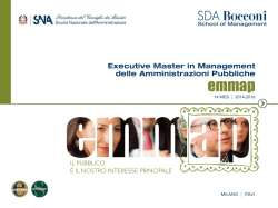 Executive Master in Management delle
