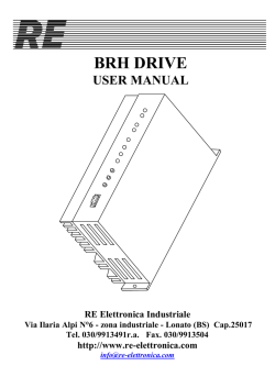 BRH DRIVE - RE Elettronica Industriale