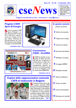 cseNews - CSEN Comitato Provinciale Ragusa