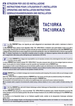 IMP. TAC 10RKA-10RKA/2 PICC