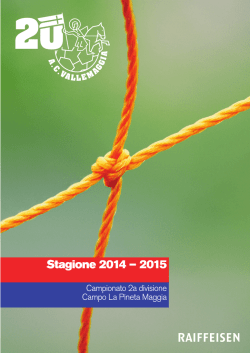 Programma completo 2014 - Associazione Calcio Vallemaggia