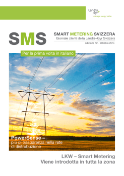 LKW – smart metering viene introdotta in tutta la zona