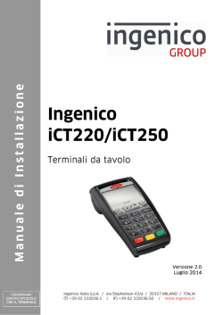 Manuale di Installazione iCT220-iCT250 - ver 2.0