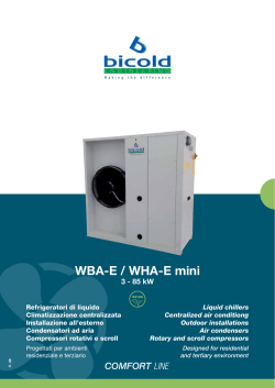 WBA-E / WHA-E mini W - Bicold Engineering