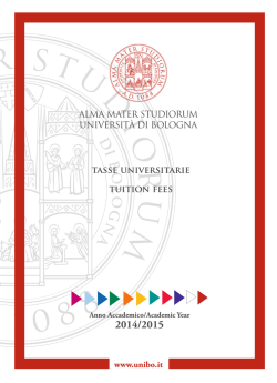 tasse universitarie tuition fees - Università degli Studi di Bologna